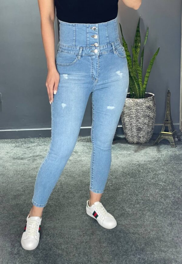 خرید قیمت شلوار جین زنانه ماجذب گندار فول کش کد 5001 - دیدو گالری Dido Gallery