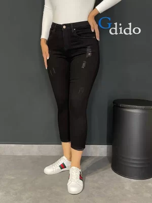 خرید شلوار جین جذب مشکی سوپر کش کد 8081 - خرید و قیمت در دیدو گالری DidoGallery