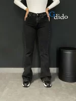 خرید شلوار جین دمپا بوت کات زغالی کد 2628 - خرید و قیمت در دیدو گالری DidoGallery