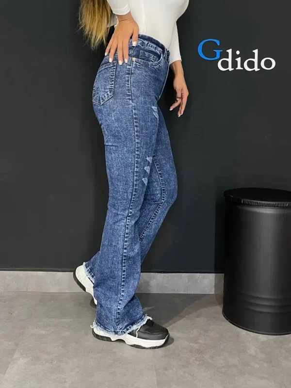 خرید شلوار جین دمپا بوت کات کشی کد 50084 - خرید و قیمت در دیدو گالری DidoGallery