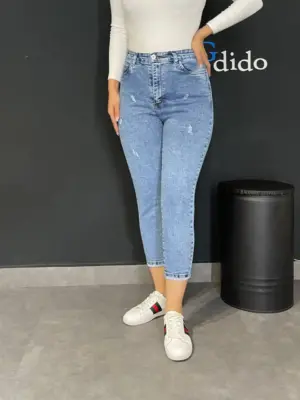 خرید شلوار جین اسلیم فیت پارچه کشی کد 50124 - خرید و قیمت در دیدو گالری DidoGallery