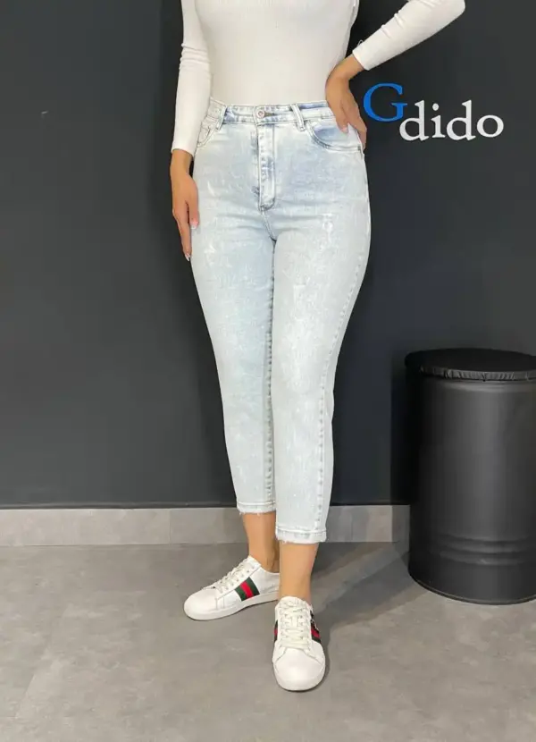 خرید شلوار جین اسلیم فیت پارچه کشی کد 50126 - خرید و قیمت در دیدو گالری DidoGallery