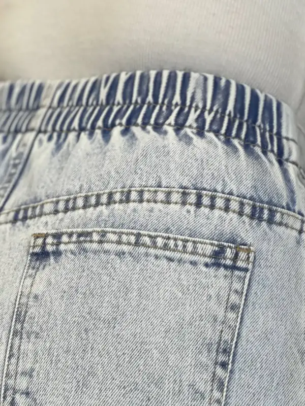 خرید شلوار جین مام فیت پشت کمر کش 2691 - خرید و قیمت در دیدو گالری DidoGallery