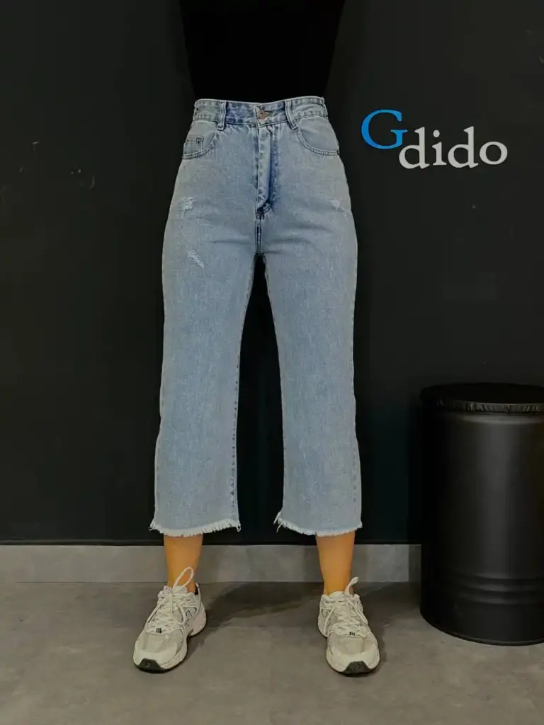 خرید شلوار جین نیم بگ کوتاه کد 403 - خرید و قیمت در دیدو گالری DidoGallery